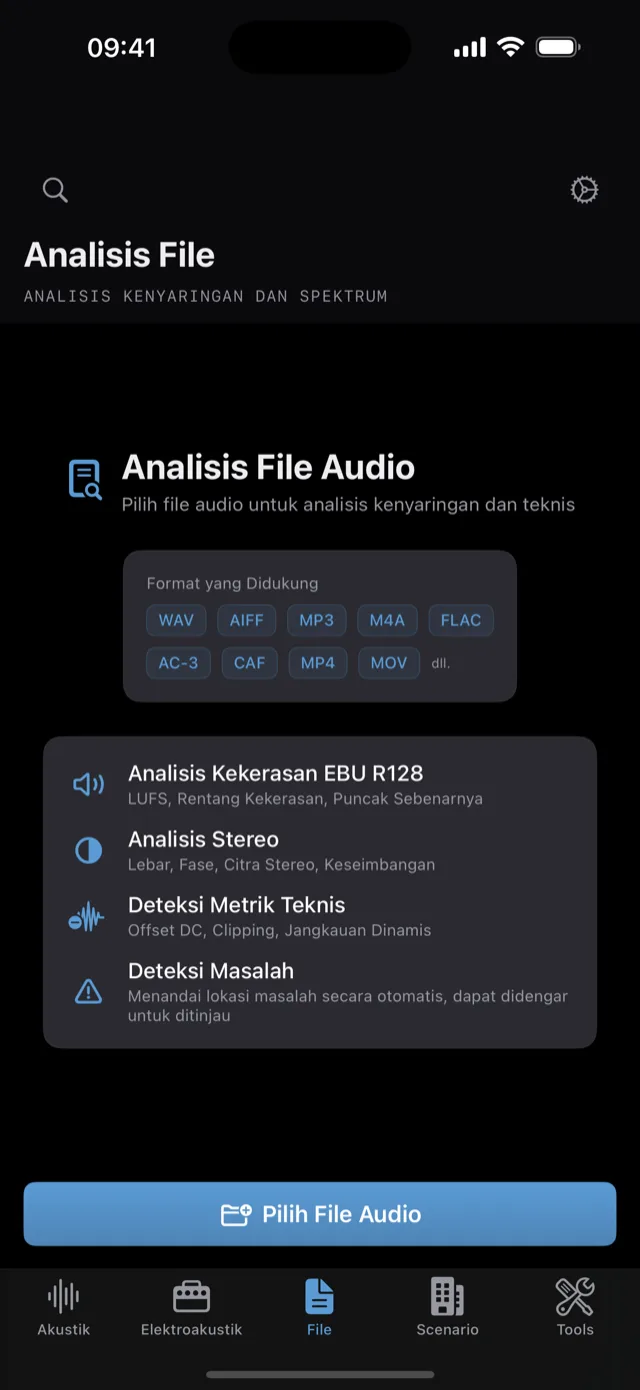 Loudness & file analysis